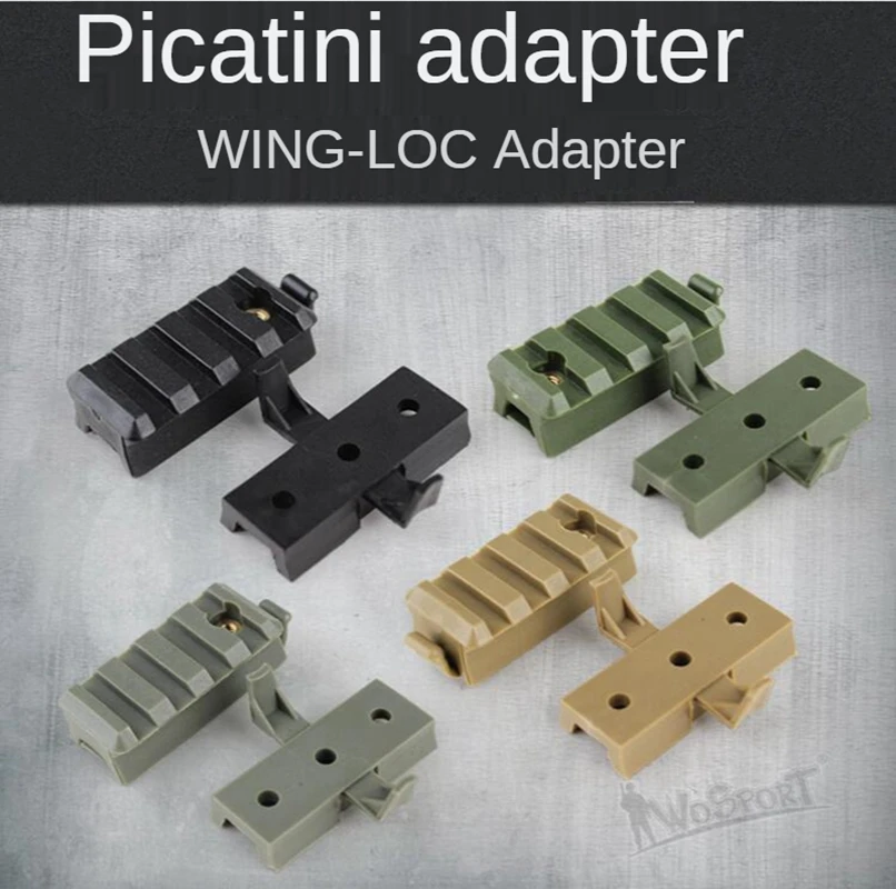 Tactical Wing-Loc Rail Adapter Rail Mount For FAST Rack Helmet Airsoft O6Q3 