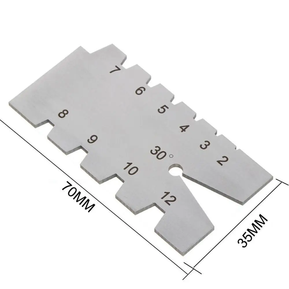 29/30 ° трапециевидный Acme винтовой резьбовой калибр Gage шлифовальная сварочная линейка из нержавеющей стали t-образный Калибр шлифовальный сварочный инструмент