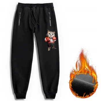 

Gersri Plus Size Autumn Winter Pants Men Loose Show Casual Pants Men Plus Size XXL-6XL Black Men's Trousers