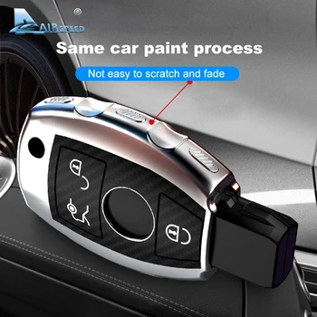 

AIRSPEED for Mercedes Benz CLS CLA GLC SLK GLK GLA GL ML A B C E S R Class AMG TUP Carbon Key Remote Cover Key Case Accessories