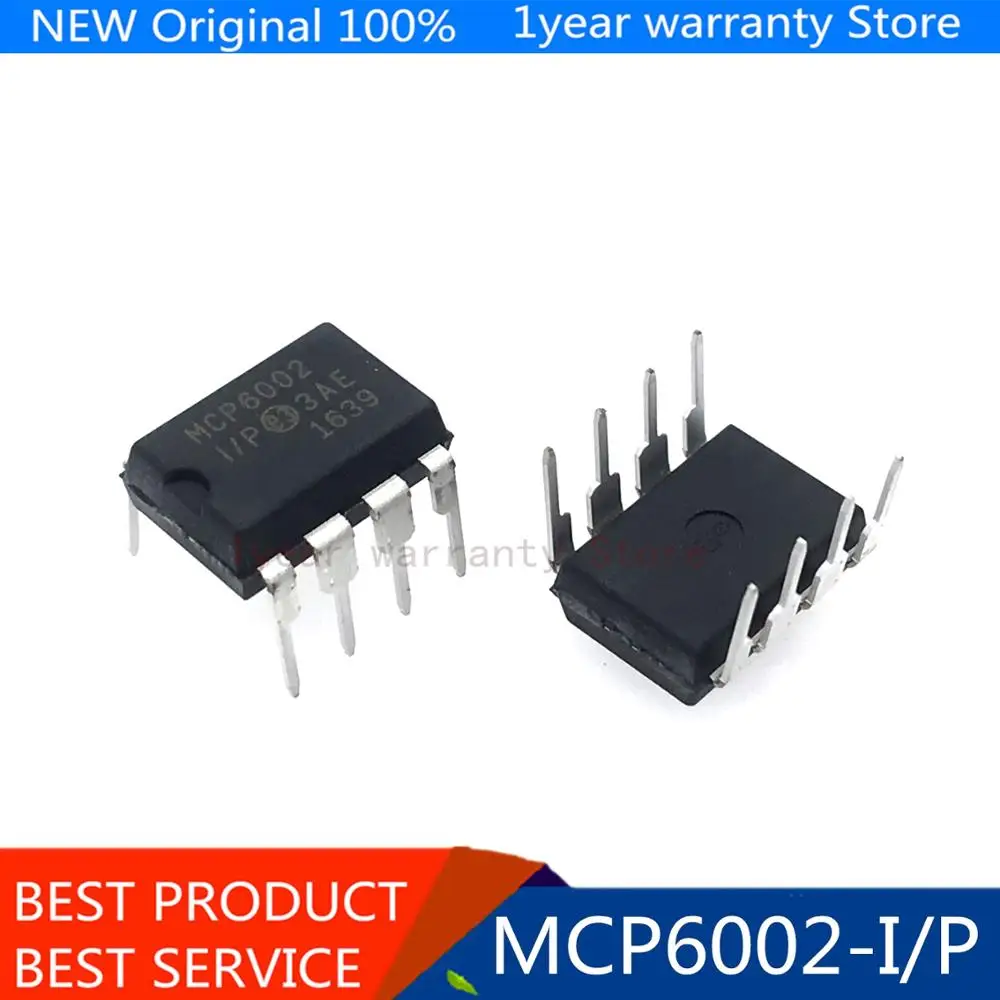 10 шт./лот MCP6002-I/P DIP-8 MCP6002 new original | Электроника