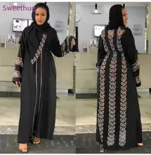 

Mayata Bangladesh Muslim Hijab Abayas Women Dubai Caftan Robe Plus Size Boubou Woman Jalabiya Turkish Dresses Diamond Gown Islam