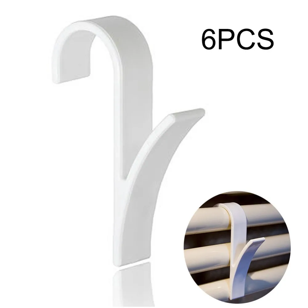 6 Pcs Y Shape Hook Hanger Robe Towel Rail Hook Cabinet Kitchen Towel Racks Family Robe Hats Bag Key Wall Hanger
