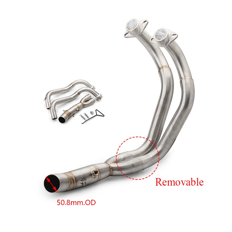 Exhaust System for Yamaha MT07 FZ07 MT07 Motorcycle Header Mid Link