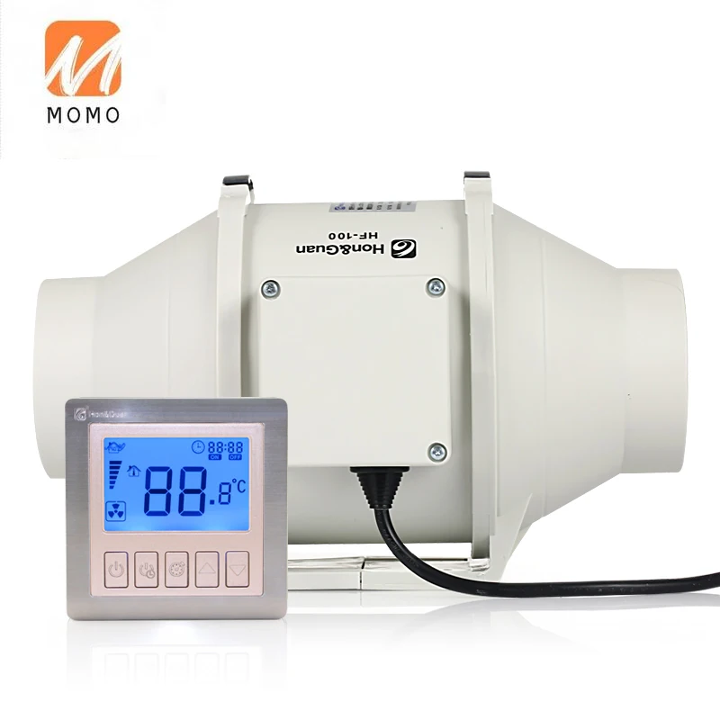 

Hot Sale Smart Sensor Wired Exhaust Fan 4 Inch Inline Duct Fan