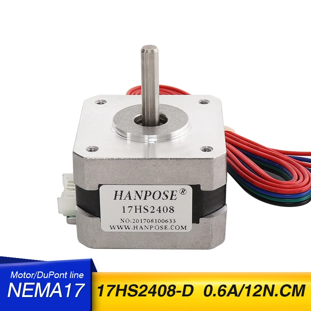 Шаговый двигатель Nema17 28 мм 42 Nema 17 42bygh 0.6A 17HS2408 4-проводной для 3D-принтера CNC XYZ 10 шт. |