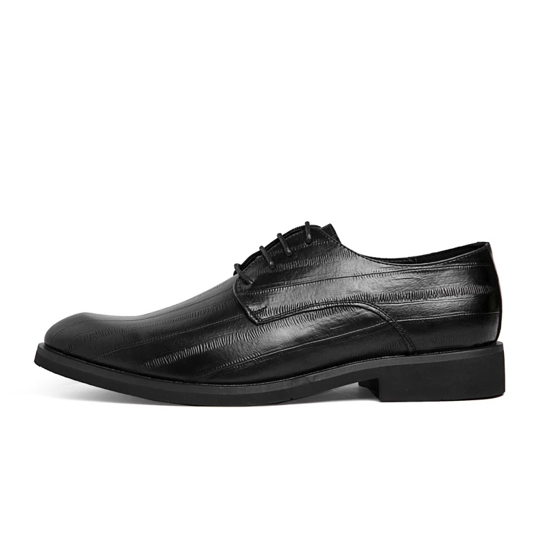 YOUQIJIA New Men Shoes Leather Casual Loafers Men Moccasins Shoes Lace up Soft Flats Footwear Lightweight Driving Shoes - Цвет: Black