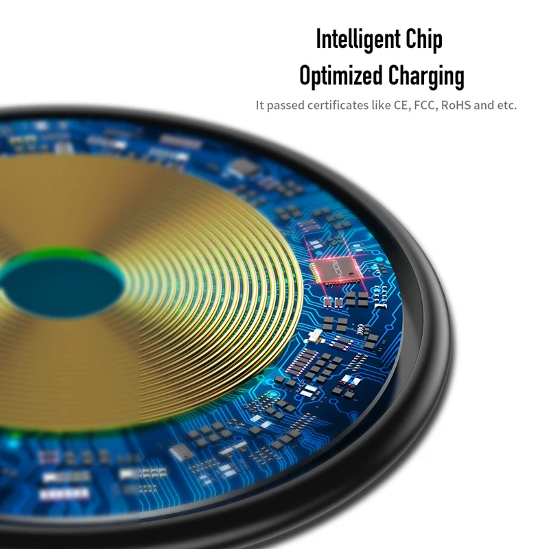 ROCK Saugnapf Qi Drahtlose Ladegerät Tragbare 10W Schnelle Lade Wirless Lade Pad für iPhone Xs Max