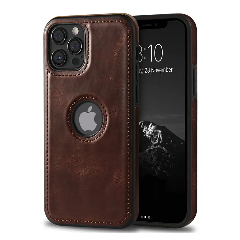 Ultra Thin Slim Leather Phone Case For iPhone 13 Pro Max 12 11 Pro Max XR X 7 8 Plus Shockproof Bumper Soft Business Back Cover case iphone 12 pro max