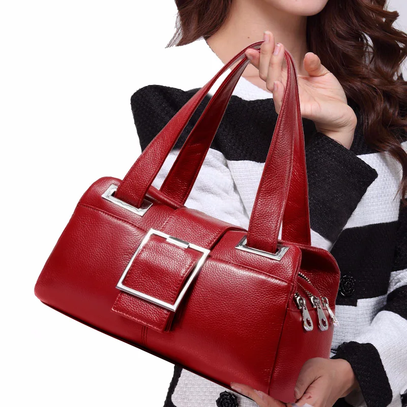 

2021 New Fashion 100% Genuine Leather High Quality Women Handbag Ladies Shoulder Bags Female Girl Famous Brand Luxury Pillow Bag