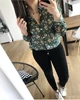Silk 30% & Cotton 70% Blend Vintage Style Floral Print Shirt Top - 2019 Spring Summer Women Newest Long Sleeve Blouse Shirt 1