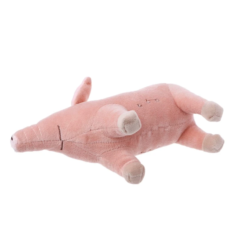Розовая свинья ребенок мягкая модель животная ферма плюшевые игрушки милый прекрасный подарок Y4QA