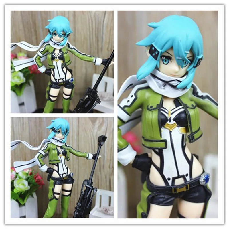 

Asada shino Sword art online movable Figure Asada shino SAO Sinon Stand GGO Gun Gale Online Figurine Collectible Model Toys 20cm