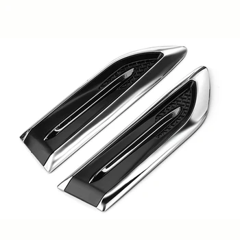 

ABS Chrome trim cover Light Side Emblem Badge decoration trim Sticker for Infiniti Audi BMW X-series 3-series 5-series 7-series