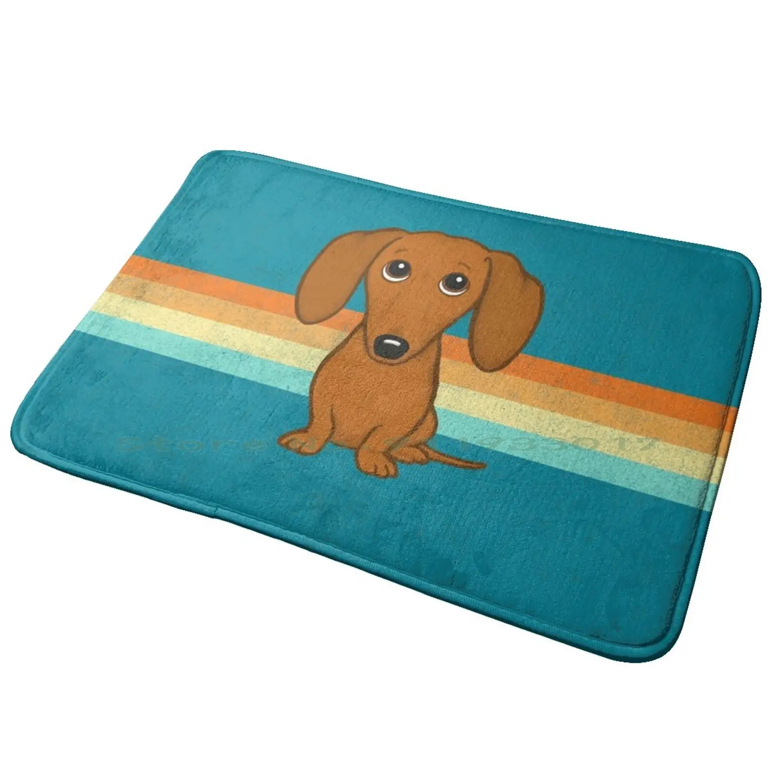 Simpatico Bassotto | Cartoon Wiener Dog Ingresso Porta Tappetino Tappetino Da Bagno Tappeto Bus Vestia Bulli T1 T2 T3 T4 Kafer Van Campeggio Da Viaggi