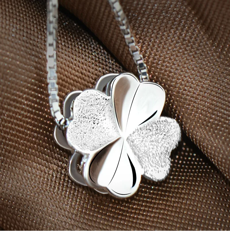 925 Sterling Silver clover Necklaces & Pendants For Women