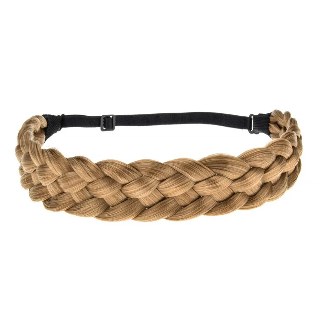 JAYCOSIN Accessory Trendy Wild Lady Synthetic Wig Braided Hair Band Design Simple Elastic Twist Headband Princess Hair 1217#2