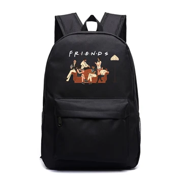 

Friends Tv Shows Prints Womens Backpacks Bag Men's Laptop Backpack Teenager Daypack for Student Schoolbag Travel Bags Mochila