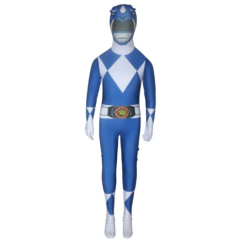 Для взрослых и детей Zentai Tight power Ranger динозавры команда косплей костюм мальчик представление на Хэллоуин шоу аниме ролевые игры комбинезон