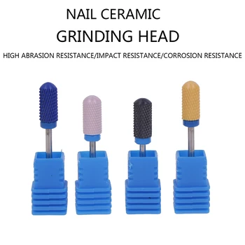 

1Pcs Nail Ceramic Polishing Head Drill Bits Polish File Smooth Top Manicure Tool