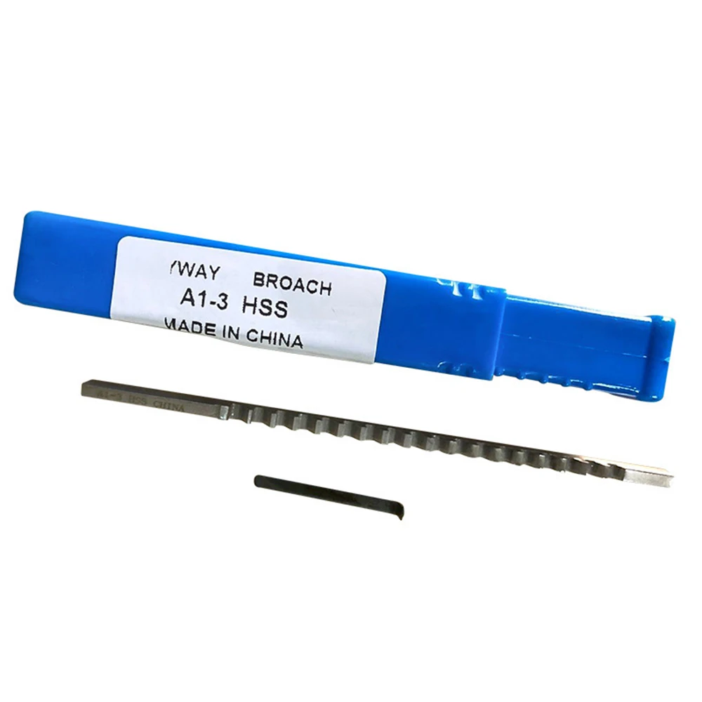 1PC 4mm B1 Push-Type Keyway Broache Metric Size HSS Keyway Cutting Tool for CNC
