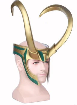 

Loki Helmet Raytheon 3 Gods at Dusk Cosplay Halloween Mask Helmet Man Majestic Movie and Television Periphery