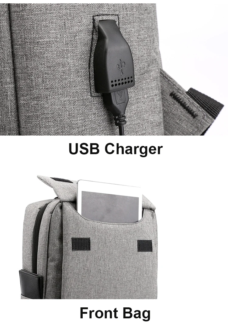 Рюкзак для ноутбука с usb зарядкой, 15 дюймов, рюкзак для путешествий, многофункциональный, Противоугонный, водонепроницаемый, Нейлоновый, школьный рюкзак для ПК