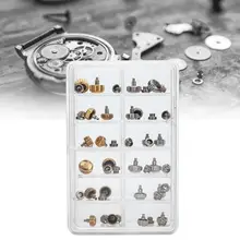 Профессиональные 40 шт. водонепроницаемые часы Корона Запчасти Замена Ассорти золотые и серебряные часы ремонтный инструмент набор для часовщика l