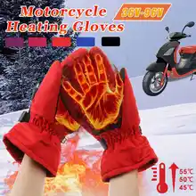 Зимние лыжные перчатки 36-96 в, перчатки с подогревом, 3 уровня, теплые перчатки для катания на лыжах, велоспорта, езды на мотоцикле
