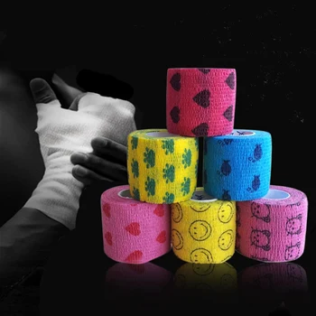 

1 Rolls Elastic Self Adhesive Bandage Medical First Aid Kit Waterproof Muscles Care Non-woven Fabrics Wrist Bandage 4 sizes