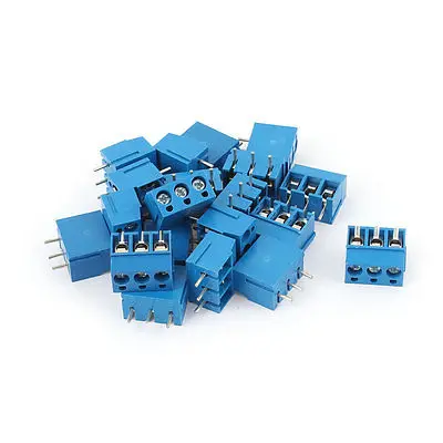 

20 pcs 6 Positions Screw Terminal Block Connector 5mm Pitch KF300