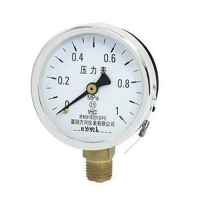 

1/4PT Male Thread 0-1Mpa Pneumatic Pressure Gauge Measure Tool