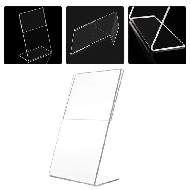 A6 Transparent Acrylic Display Stand Desk Shelf