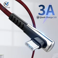 Usb type-C кабель для samsung S10 S9 Quick Charge 3,0 кабель для быстрой зарядки type-C кабель для зарядки мобильного телефона USB C кабель для Xiaomi