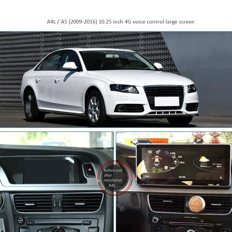 2G+ 32G Android 9,0 2 Din 10,25 дюймов Автомобильный Голосовое управление gps Nnavigation Радио стерео Мультимедийный Плеер для Audi A4L B8 A5 2009-201