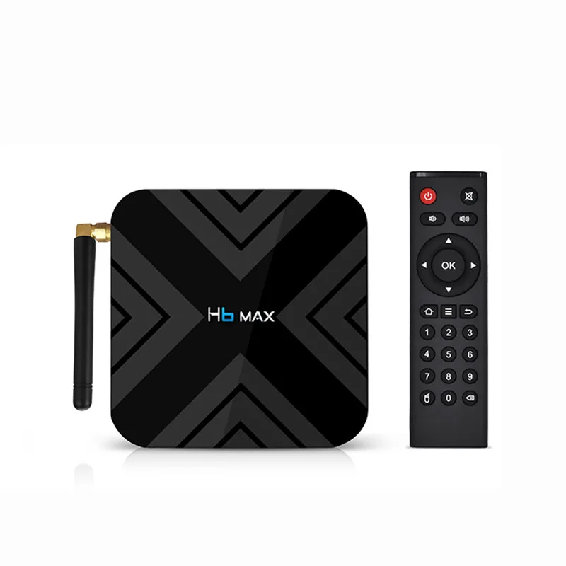 H6 MAX Смарт ТВ приставка Android 9,0 4K 6K Allwinner H6 4 Гб ОЗУ 32 Гб ПЗУ 2,4G wifi с пультом дистанционного управления ТВ приставка