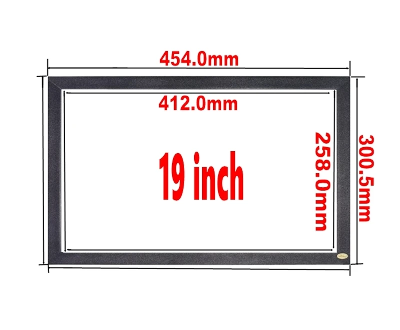 ZZDtouch 19 inch 16:10 infrared touch screen 2 points ir touch frame wide touch screen overlay kit