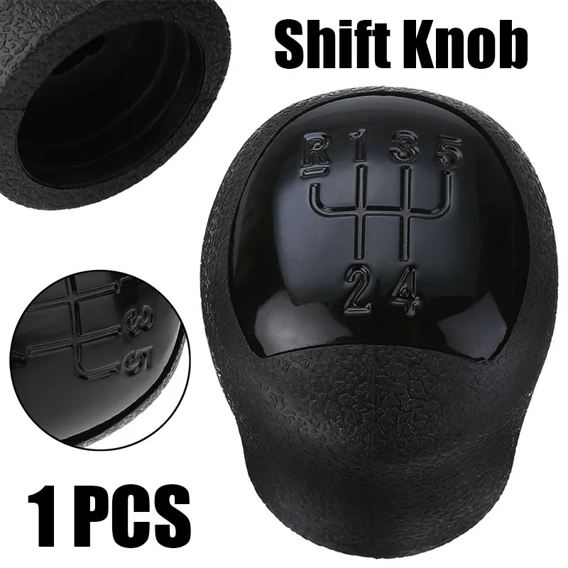 

Mayitr 1pc Black 5 Speed Gear Stick Shift Knob Durable Rubber Gear Shifter Knob Head For Renault Clio Twingo Kangoo Laguna