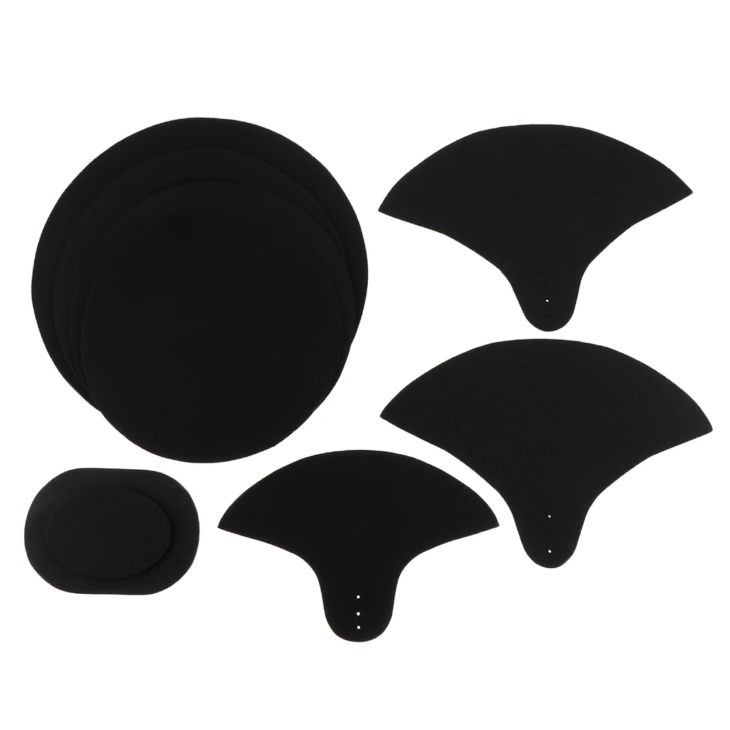 

Foam Drum Set Mute Pads Silencer Drummer Beginner Practice Training Supply