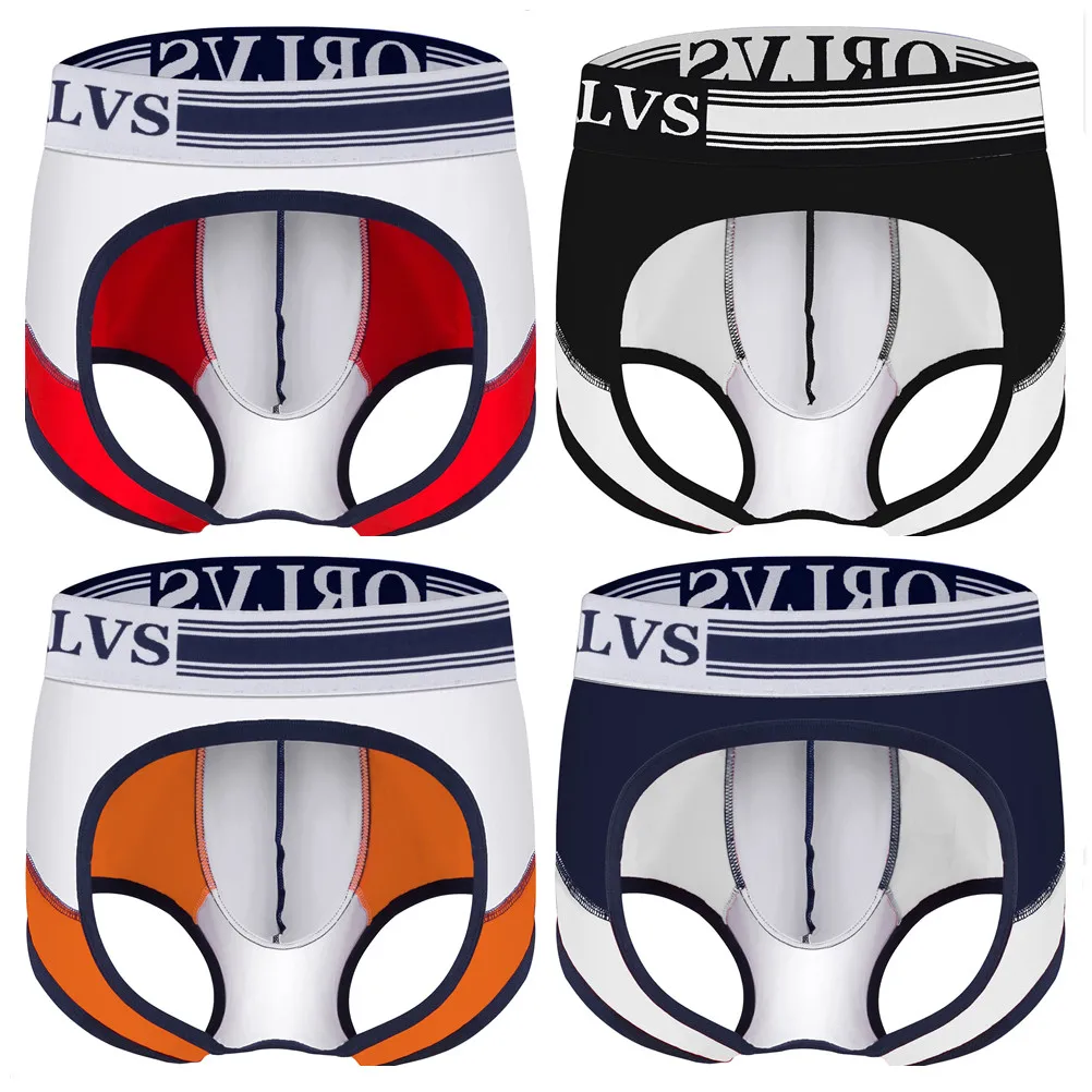 

1PCS Sexy Gay Underwear Cueca Gay Mens Underwear Sissy Panties Jocks T-back Thong Men Jockstrap String Homme Thongs Men Pouch