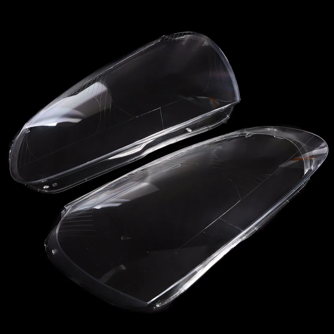 

Mayitr 1pair Polycarbonate Headlight Protector Clear Headlamp Clear Lens Cover Shell For V-W G-olf 5 MK5 J-etta 05-09
