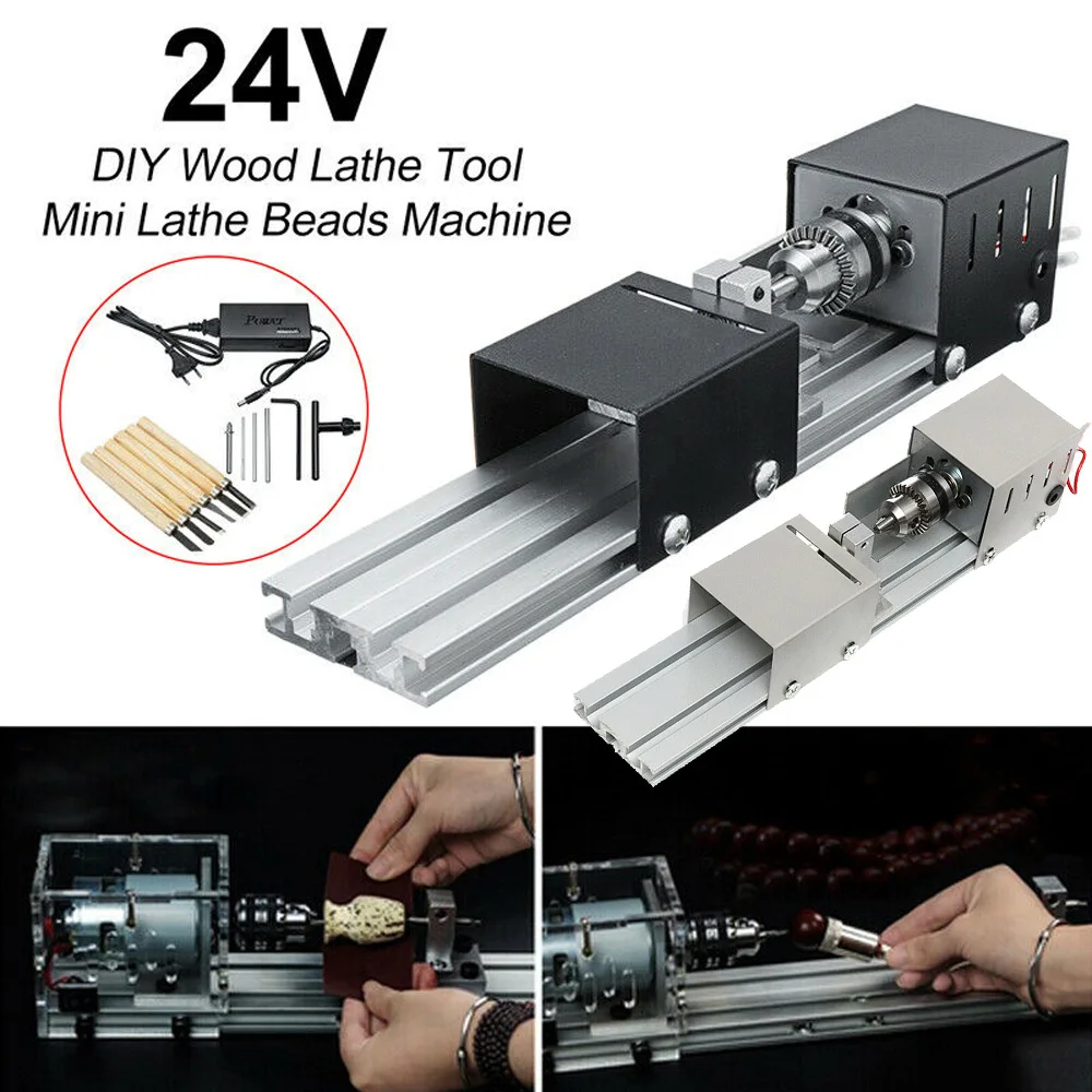 

200W Mini Lathe Bead Machine Wood Working DIY Lathe Polishing Professional Drill drilling milling machine accesssories