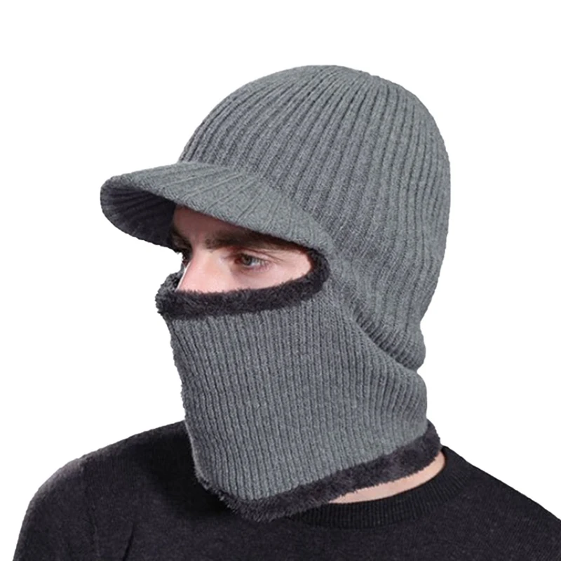 Зимние шапки для мужчин Skullies Beanie шапка зимняя шапка для мужчин и женщин шерстяной шарф шапка s Набор Балаклава маска Gorras Bonnet вязаная шапка