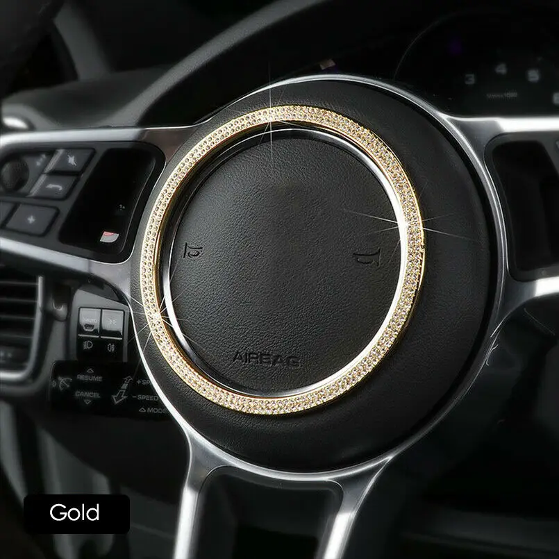 Алмазное украшение рулевого колеса автомобиля кольцо отделка для Porsche Macan 718 Panamera