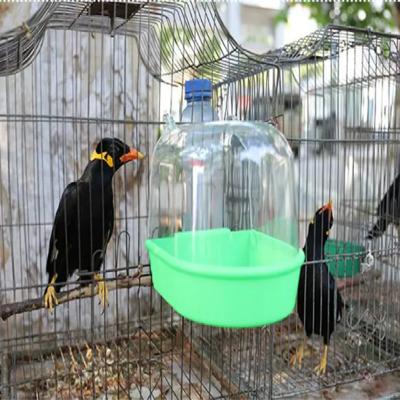 

WHITE transparent bird bath birdbath bird baths birds accessoires FREE SHIPPING