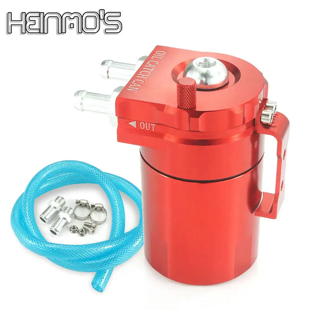 

For Racing Car Turbo Oil Catch Can Baffle Aluminum Universal Fuel/Oil Catch Tank Reservoir W/ Filter Air Oil Separator OCC025