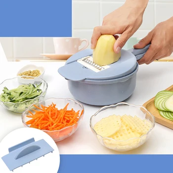 

Multifunctional Straw PP Vegetable Cutter Fruit Slicer Grater Shredders Drain Basket Slicers Potato Carrot Garlic Kitchen Tools