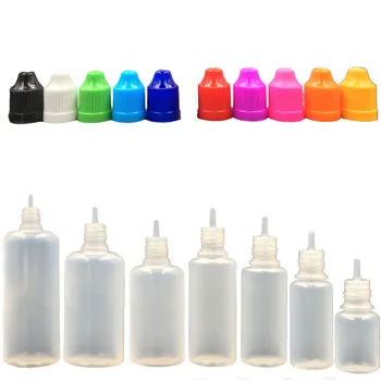 

100pcs 30ml Empty Bottle with Childproof Cap Eye Drops E Liquid Bottle Reusable bottle PE Plastic Dropper Bottle Lotion jar Box