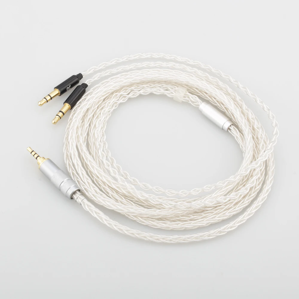 Audiocrast HIFI 8 Cores 7N OCC Silver Plated 2 5mm Balanced Headphone upgrade cord cable For Hifiman SUNDARA he400i he400s HE560