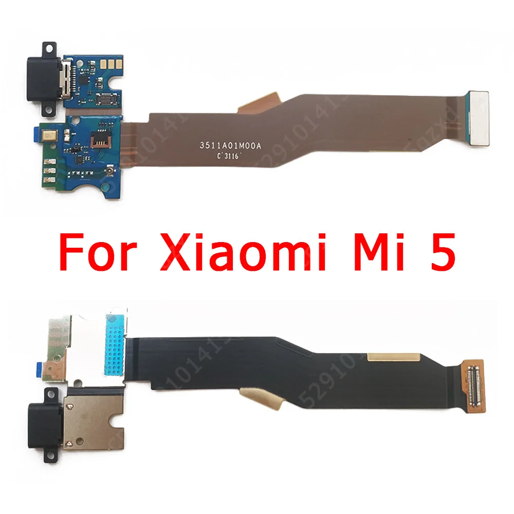 Оригинальная плата для зарядки Xiaomi Mi 5 Mi5 USB разъем PCB док гибкий кабель запасные